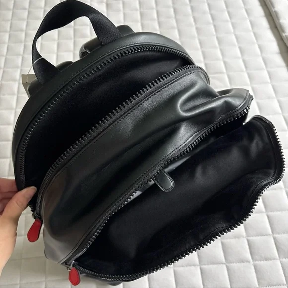 coach atari backpack Coach x Atari Black Leather Backpack with Atari design